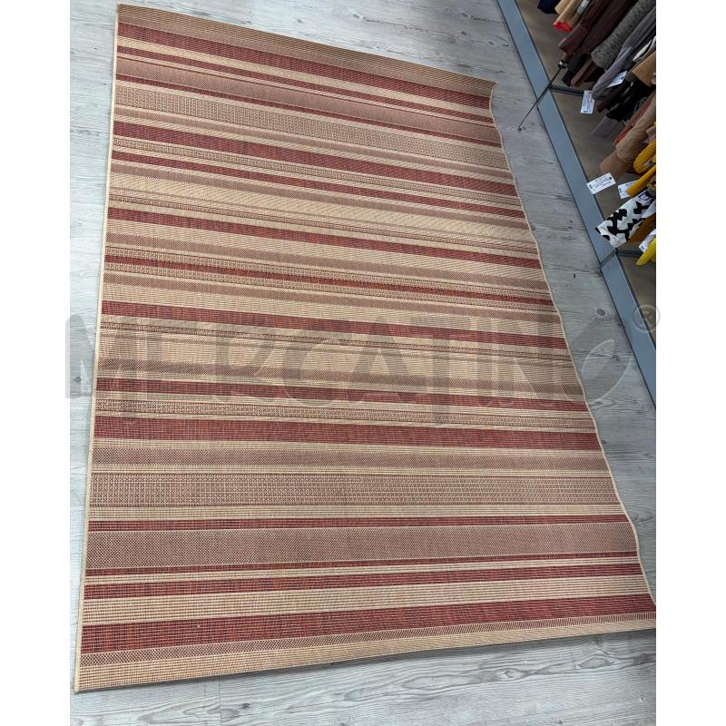 TAPPETO IN RAFIA BEIGE RIGHE 1.60X2.30 | Mercatino dell'Usato Burolo 1