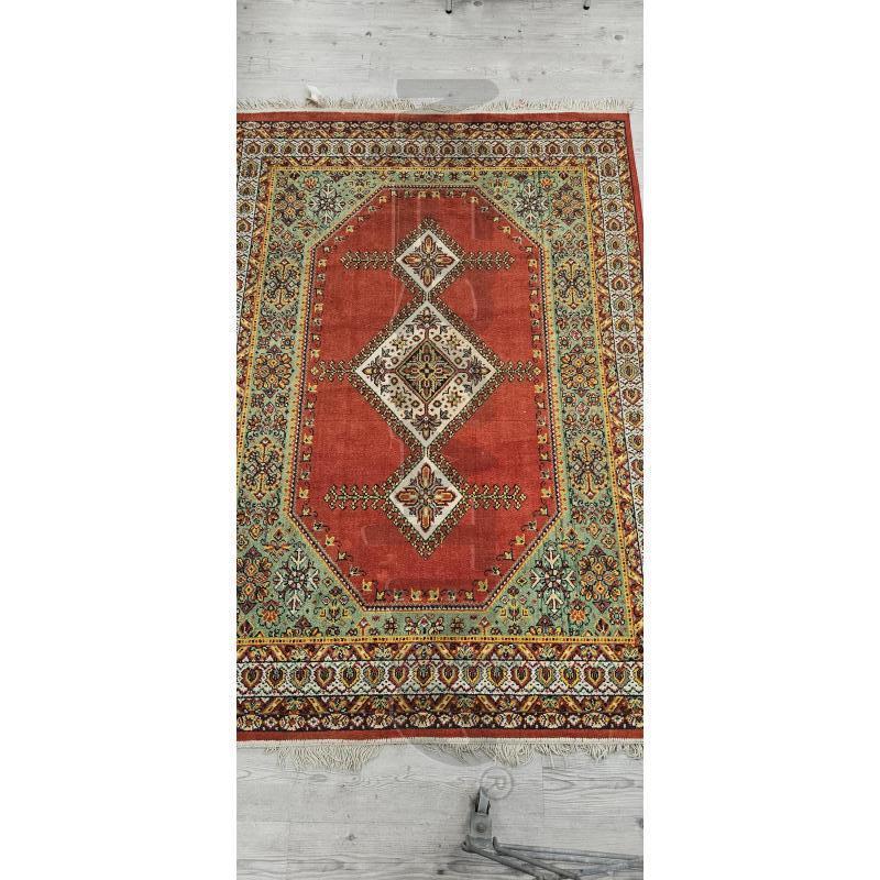 TAPPETO PERSIANO SABRATHA ROSSO E VERDE 250X150M  | Mercatino dell'Usato Burolo 1