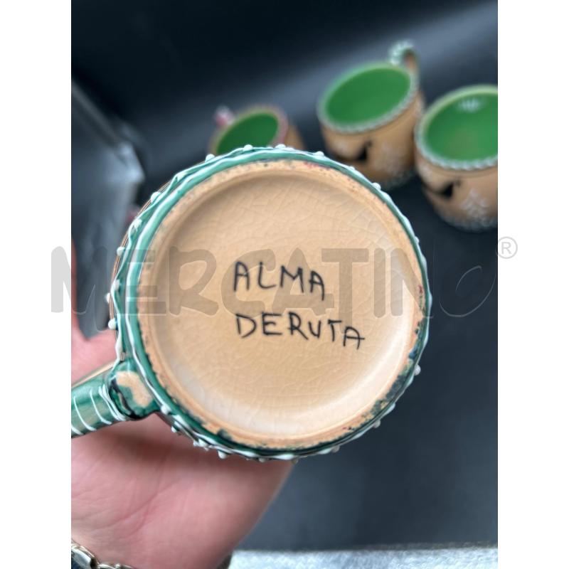 TAZZE PZ. 6 CERAMICA ALMA DERUTA | Mercatino dell'Usato Burolo 3