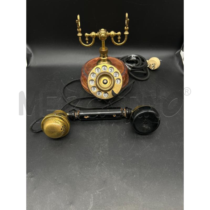 TELEFONO D EPOCA OTTONE PELLE | Mercatino dell'Usato Burolo 2