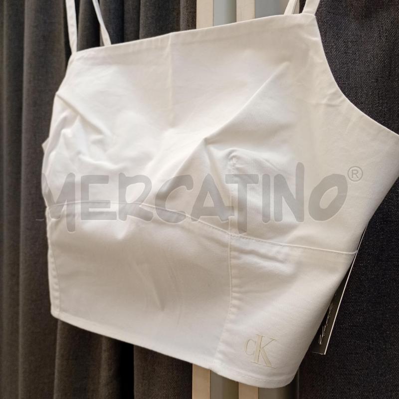 TOP CALVIN KLEIN JEANS BIANCO | Mercatino dell'Usato Burolo 3