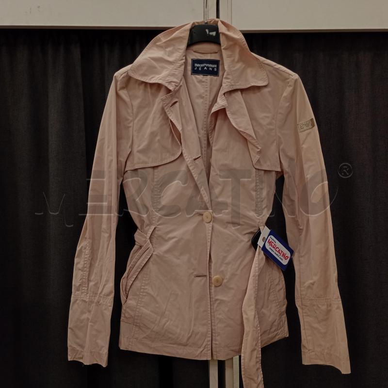 TRENCH DONNA EMNPORIO ARMANI ROSA CIPRIA  | Mercatino dell'Usato Burolo 1