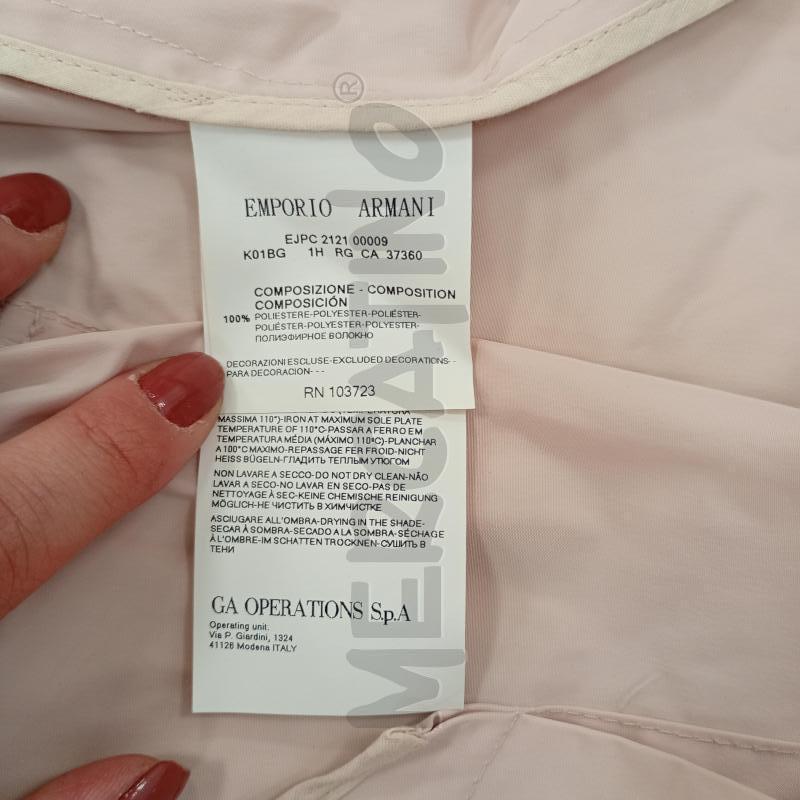 TRENCH DONNA EMNPORIO ARMANI ROSA CIPRIA  | Mercatino dell'Usato Burolo 5