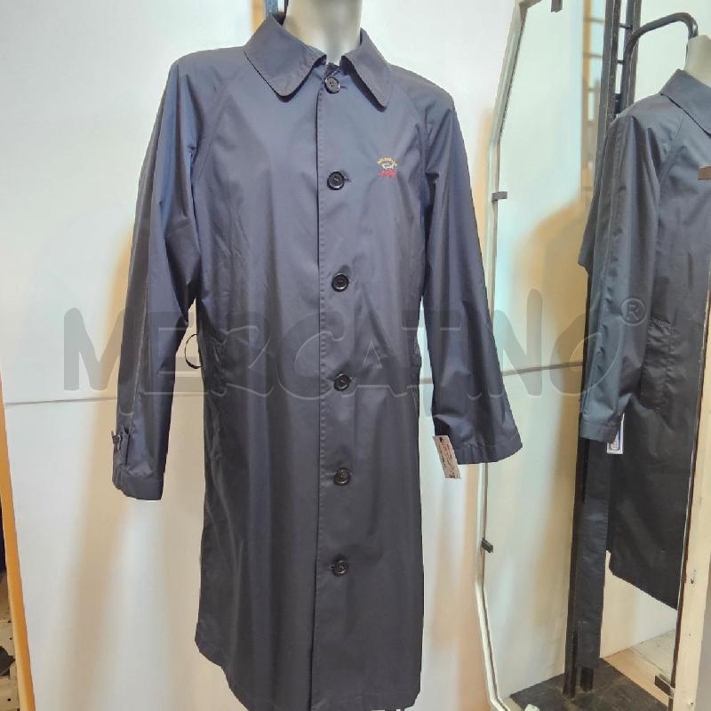 TRENCH UOMO PAUL&SHARK BLU NAVY FODERATO  | Mercatino dell'Usato Burolo 1