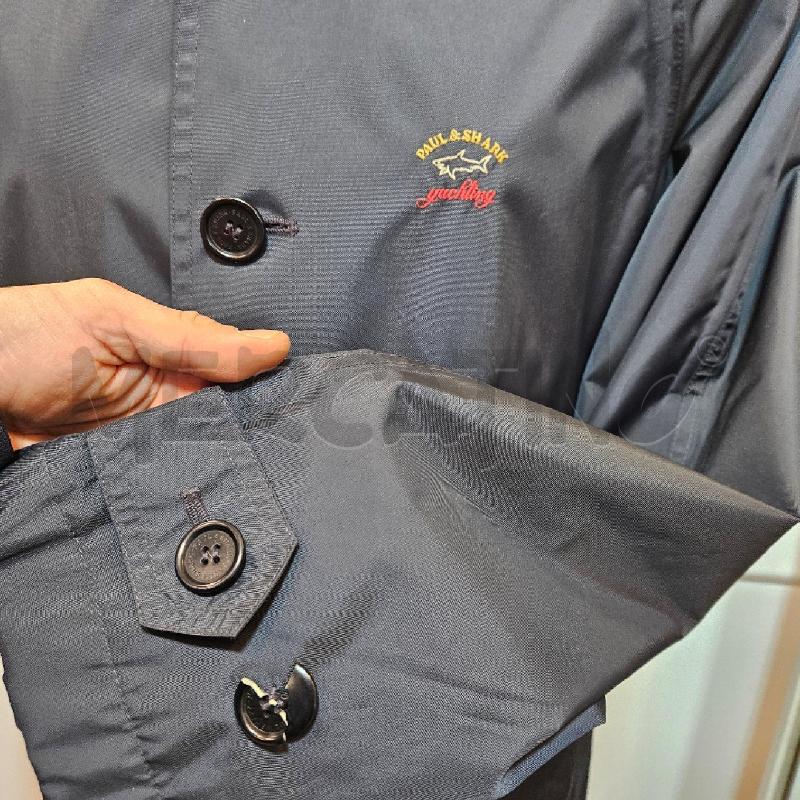 TRENCH UOMO PAUL&SHARK BLU NAVY FODERATO  | Mercatino dell'Usato Burolo 2