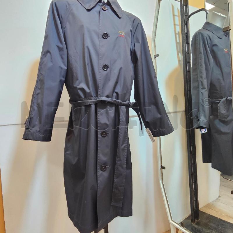 TRENCH UOMO PAUL&SHARK BLU NAVY FODERATO  | Mercatino dell'Usato Burolo 4