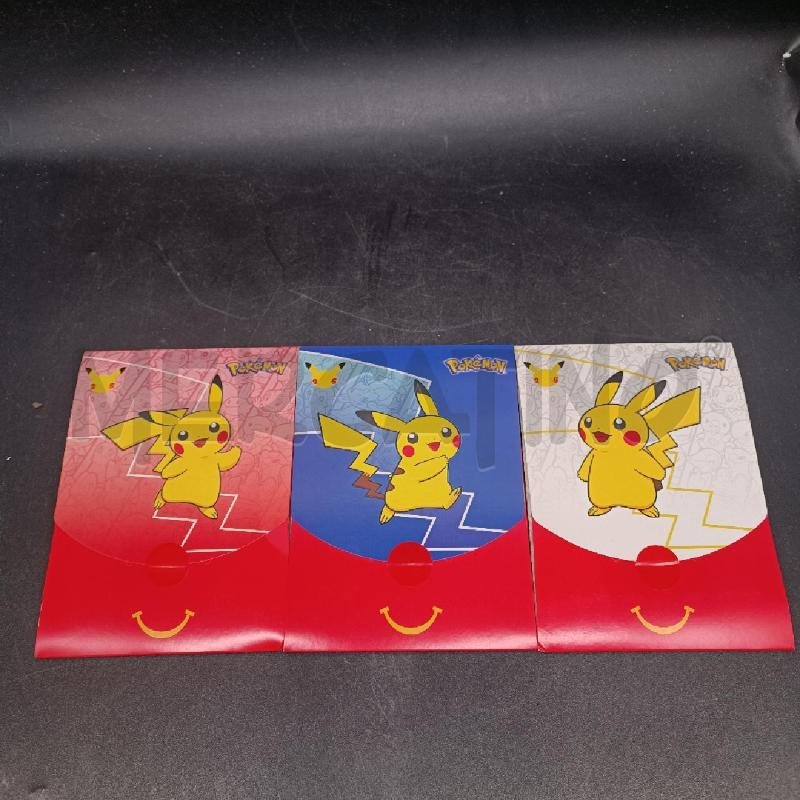 TRIO PACCHETTI POKEMON MCDONLDS 25 ANNIVERSARIO PZ 3 | Mercatino dell'Usato Burolo 1