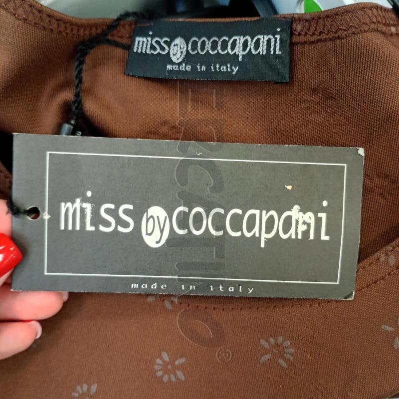 T SHIRT DONNA COCCAPANI MARRONE CURTA CON FIORELLINI GRIGIA | Mercatino dell'Usato Burolo 4