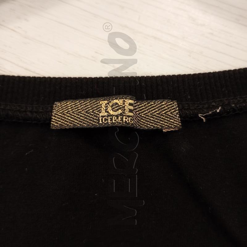 T SHIRT DONNA ICEBERG NERA RICAMI ORO | Mercatino dell'Usato Burolo 4
