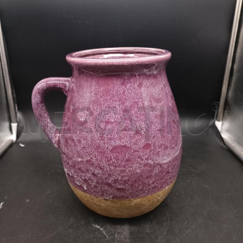 VASO CARAFFA TERRACOTTA VIOLA | Mercatino dell'Usato Burolo 1