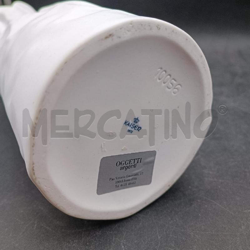 VASO CERAMICA BIANCA KAISER | Mercatino dell'Usato Burolo 3