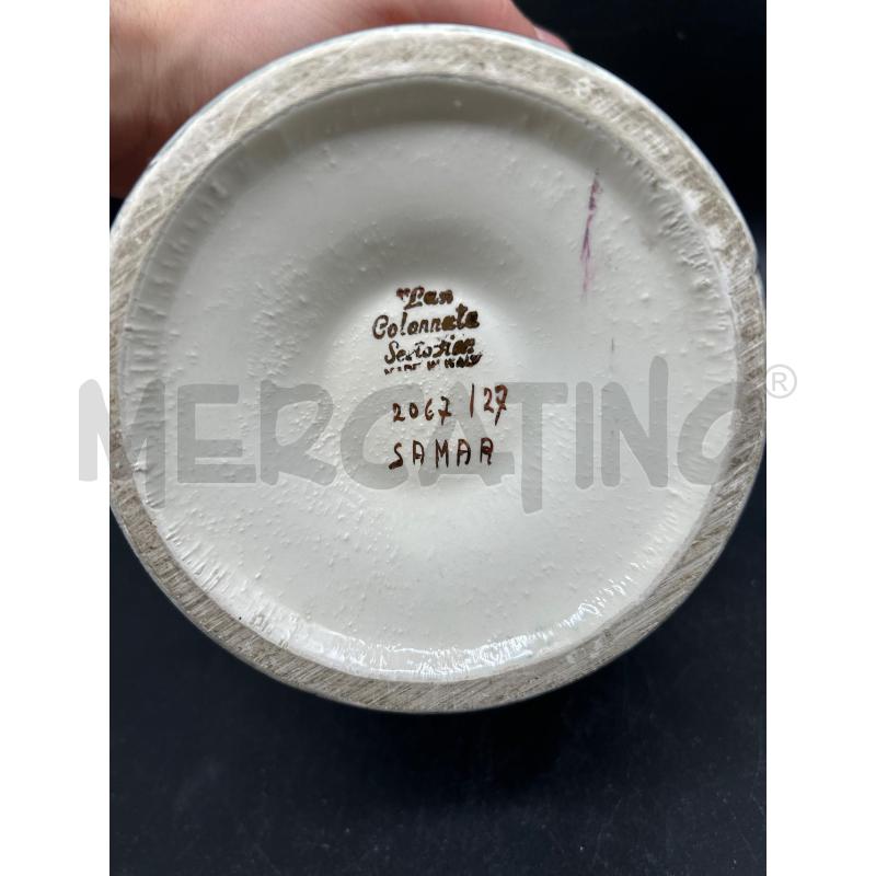 VASO CERAMICA CON CASA MANICI DORATI | Mercatino dell'Usato Burolo 4