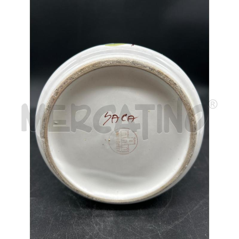 VASO CERAMICA CON FIORI H30CM | Mercatino dell'Usato Burolo 4