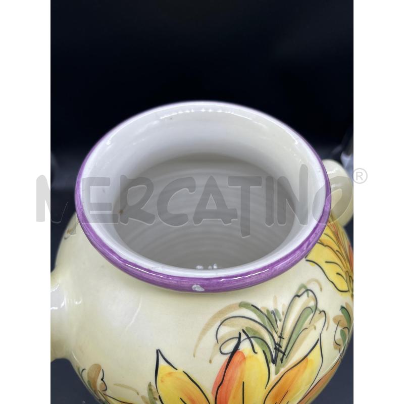 VASO CERAMICA CON GIRASOLE | Mercatino dell'Usato Burolo 2