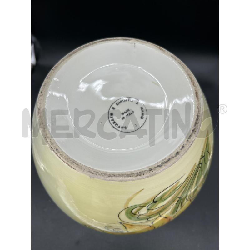 VASO CERAMICA CON GIRASOLE | Mercatino dell'Usato Burolo 4