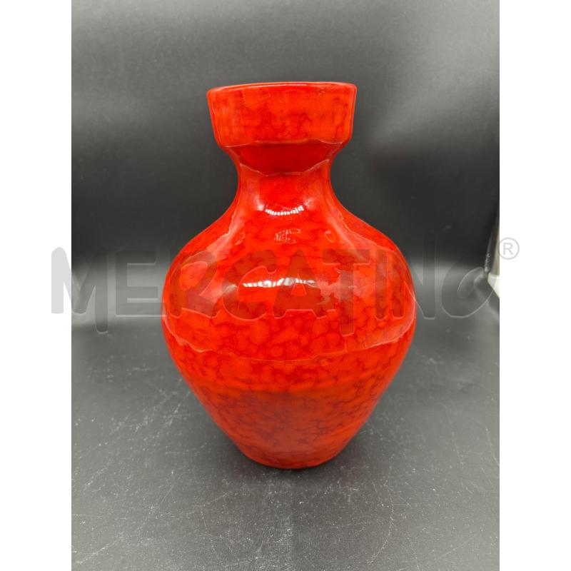 VASO CERAMICA ROSSA H22CM | Mercatino dell'Usato Burolo 1