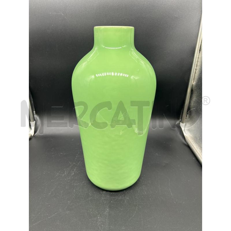 VASO CERAMICA VERDE H32CM | Mercatino dell'Usato Burolo 1