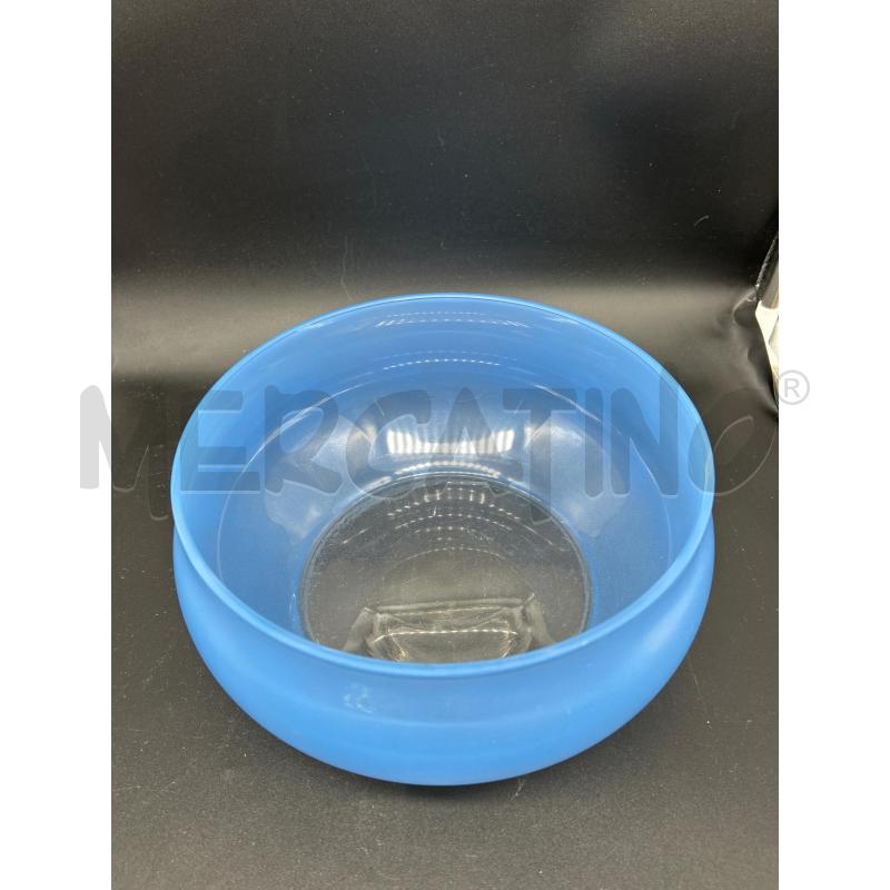 VASO VETRO BLU D22CM | Mercatino dell'Usato Burolo 2