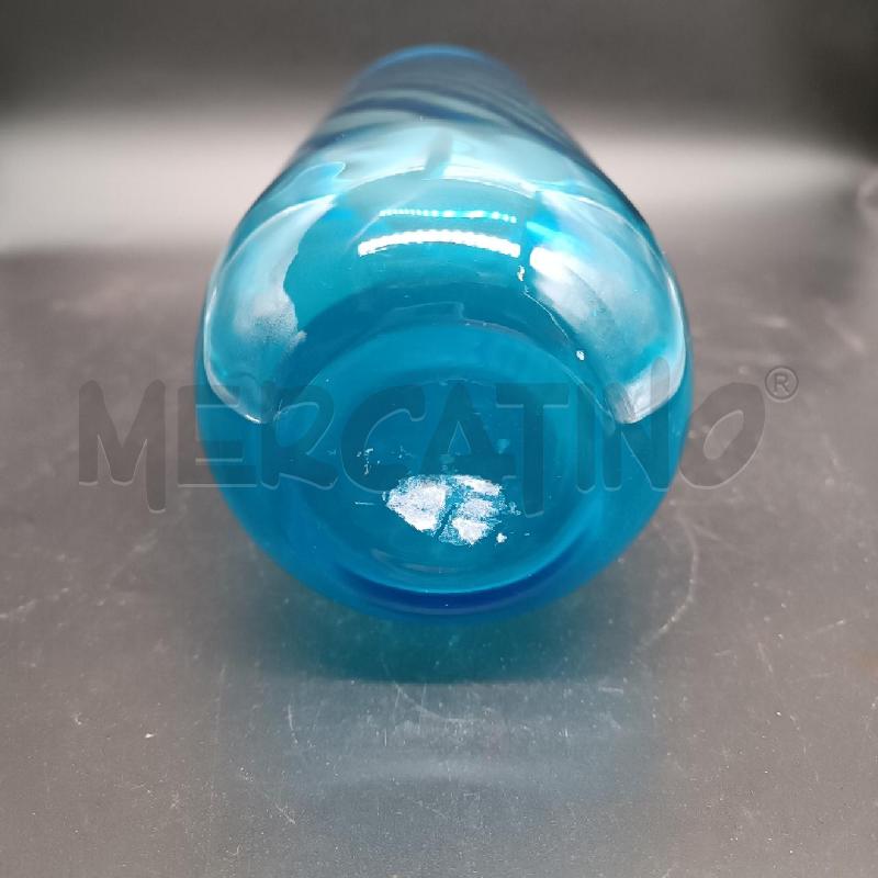 VASO VETRO BLU H25CM | Mercatino dell'Usato Burolo 2