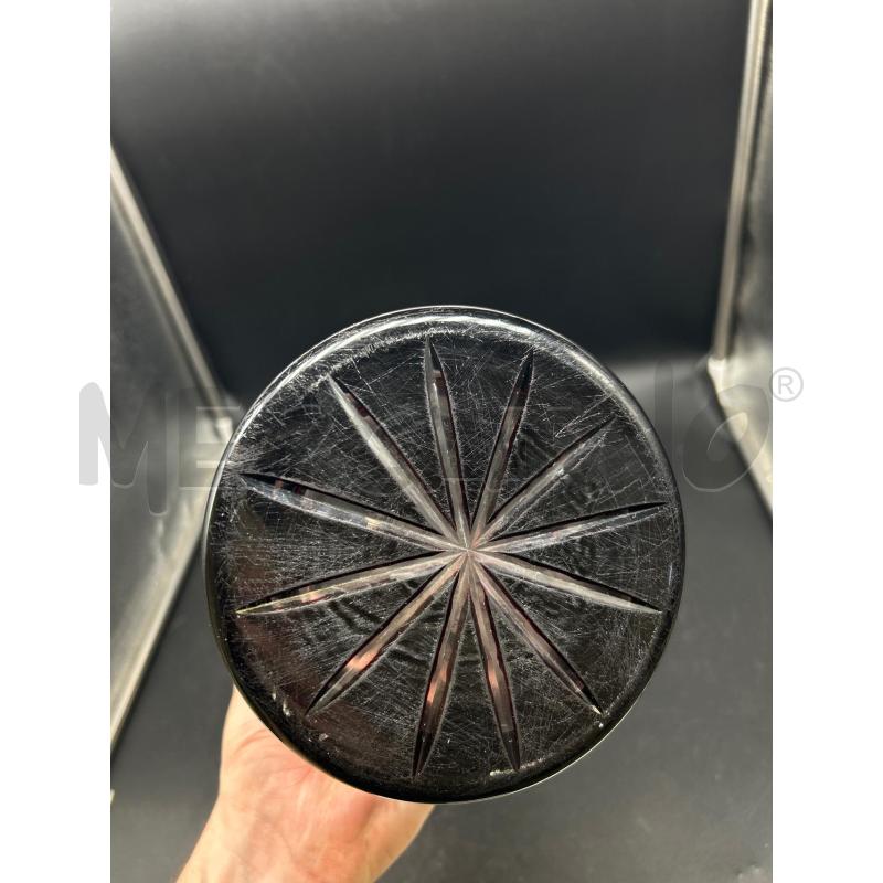 VASO VETRO LAVORATO BODEAUX  | Mercatino dell'Usato Burolo 3