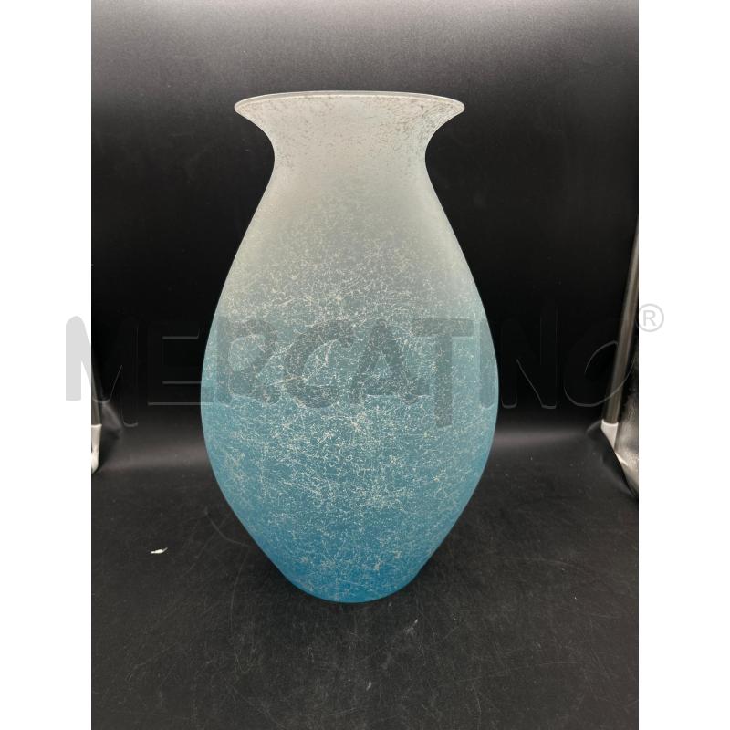 VASO VETRO MURANO AZZURRO  | Mercatino dell'Usato Burolo 1