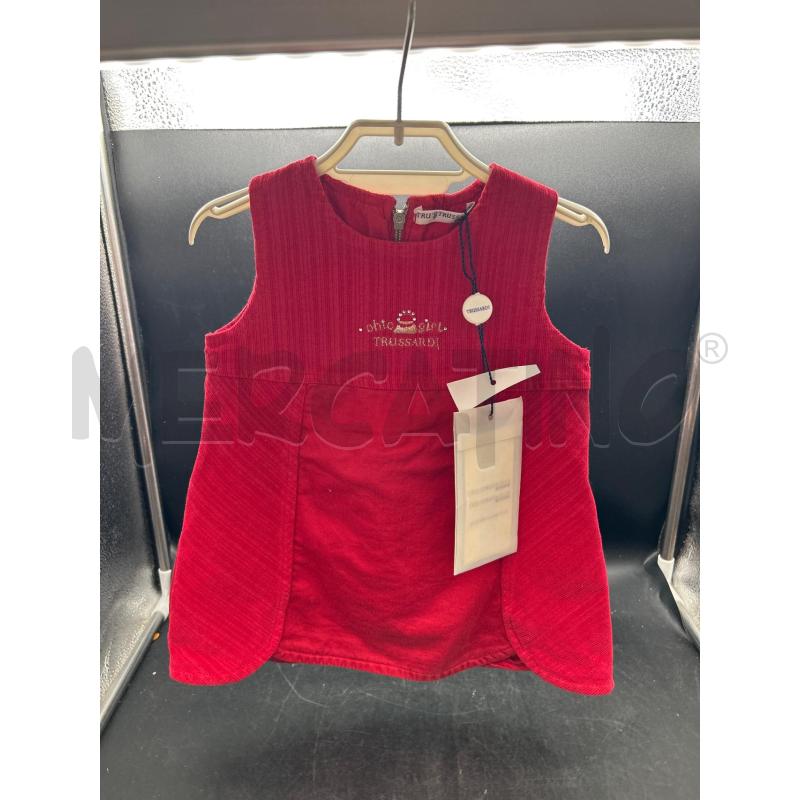 VESTITO BAMBINA ROSSO TRUSSARDI 6/9 MESI | Mercatino dell'Usato Burolo 1