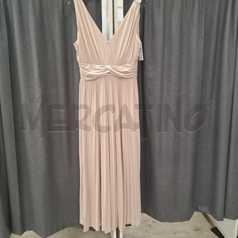 VESTITO DONNA BEIGE GAUDÌ STILE IMPERO | Mercatino dell'Usato Burolo 1