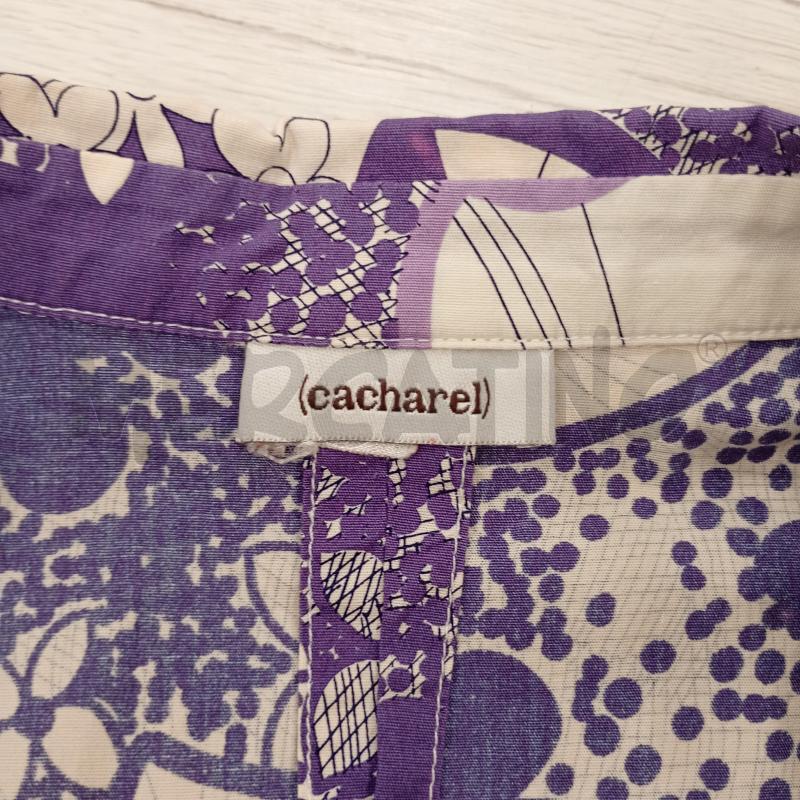 VESTITO DONNA CACHAREL BIANCO FIORI VIOLETTO | Mercatino dell'Usato Burolo 4