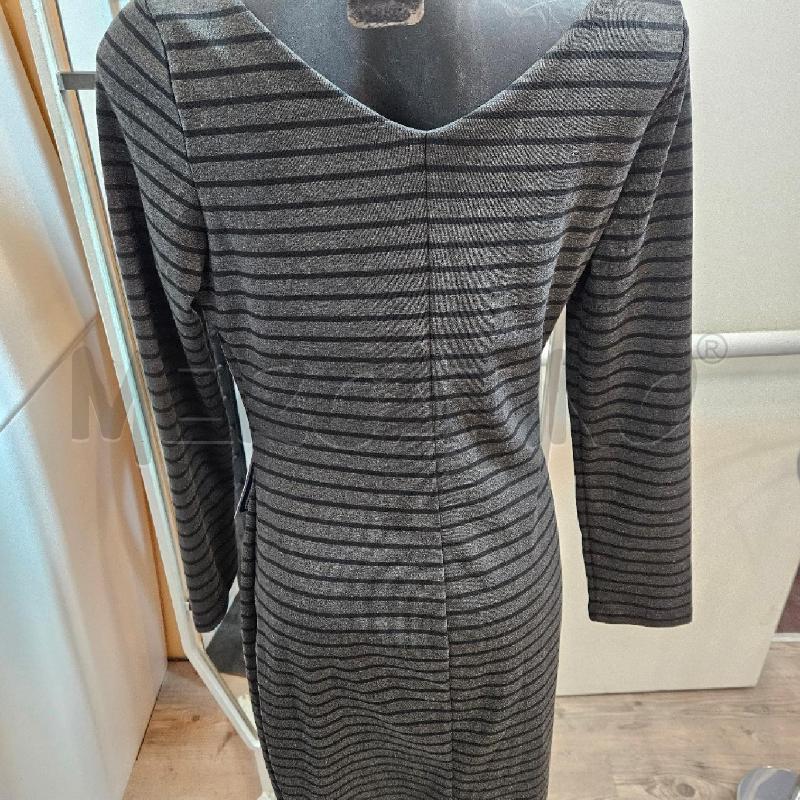 VESTITO DONNA CAMOMILLA GRIGIO RIGHE SCOLLO  | Mercatino dell'Usato Burolo 2