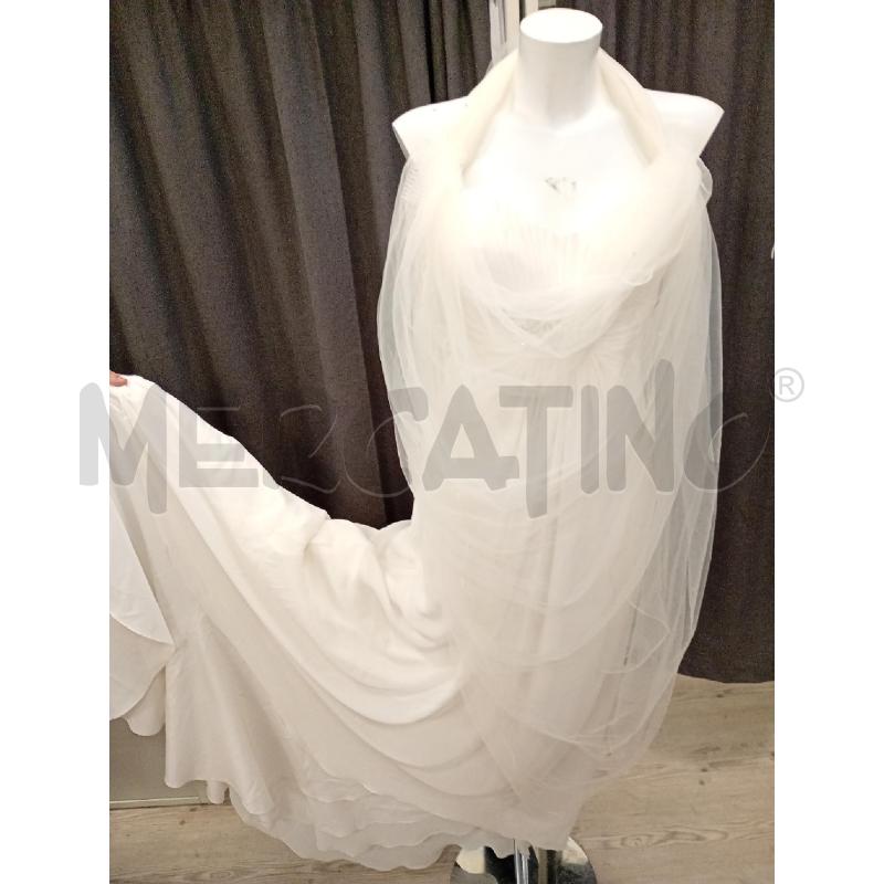 VESTITO DONNA CERIMONIA BIANCO CON VELO | Mercatino dell'Usato Burolo 1