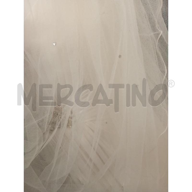 VESTITO DONNA CERIMONIA BIANCO CON VELO | Mercatino dell'Usato Burolo 4