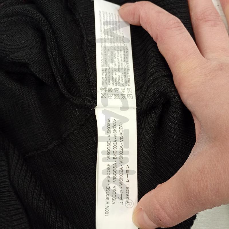 VESTITO DONNA DESIGUAL NERO ROSA SMANICATO VISCOSA | Mercatino dell'Usato Burolo 5