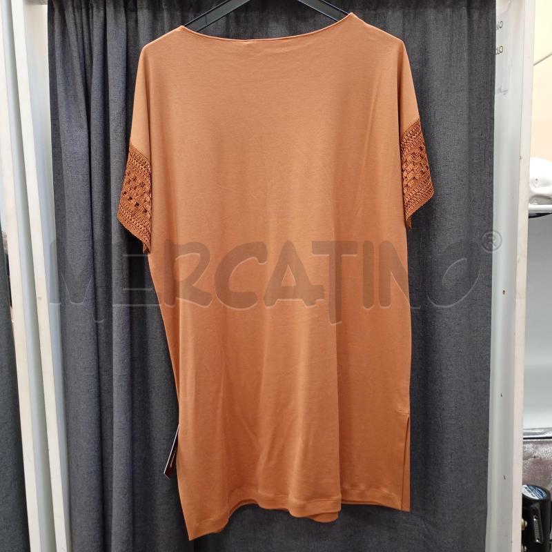 VESTITO DONNA GENNY MARRONE CIOCCOLATO SMANICATO | Mercatino dell'Usato Burolo 2