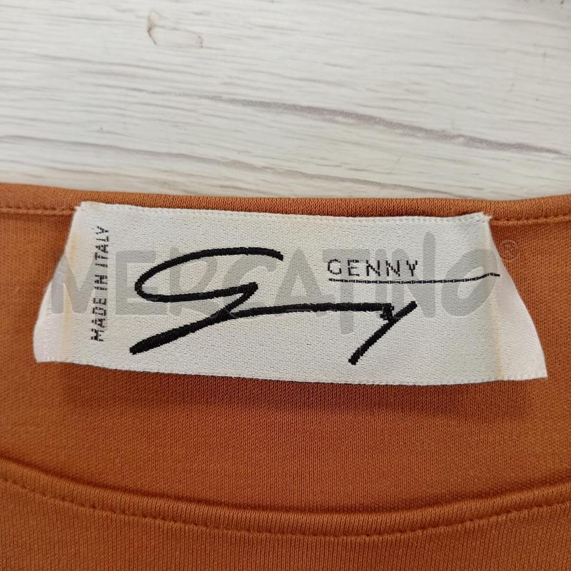 VESTITO DONNA GENNY MARRONE CIOCCOLATO SMANICATO | Mercatino dell'Usato Burolo 4