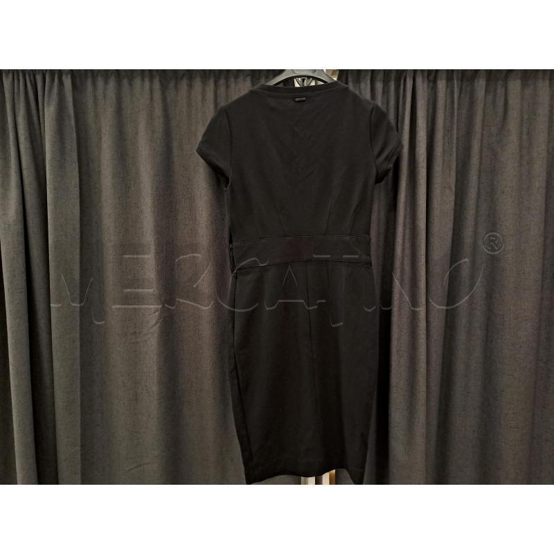 VESTITO DONNA LIUJO NERO SMANICATO BOTTONI FRONTALI SPESSO | Mercatino dell'Usato Burolo 2