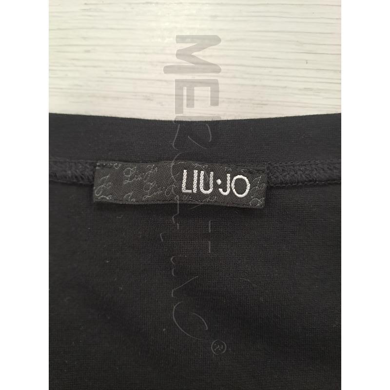 VESTITO DONNA LIUJO NERO SMANICATO BOTTONI FRONTALI SPESSO | Mercatino dell'Usato Burolo 4