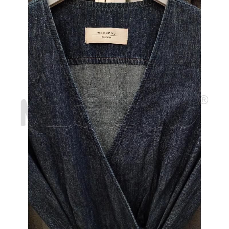 VESTITO DONNA MAXMARA IN JEANS SCURO CON CINTURINO | Mercatino dell'Usato Burolo 2