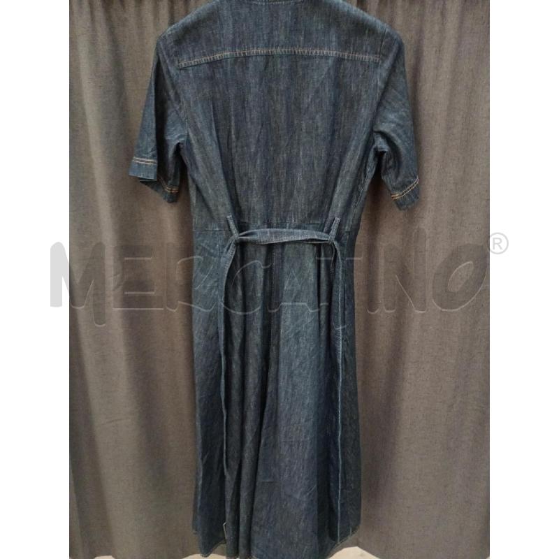 VESTITO DONNA MAXMARA IN JEANS SCURO CON CINTURINO | Mercatino dell'Usato Burolo 5