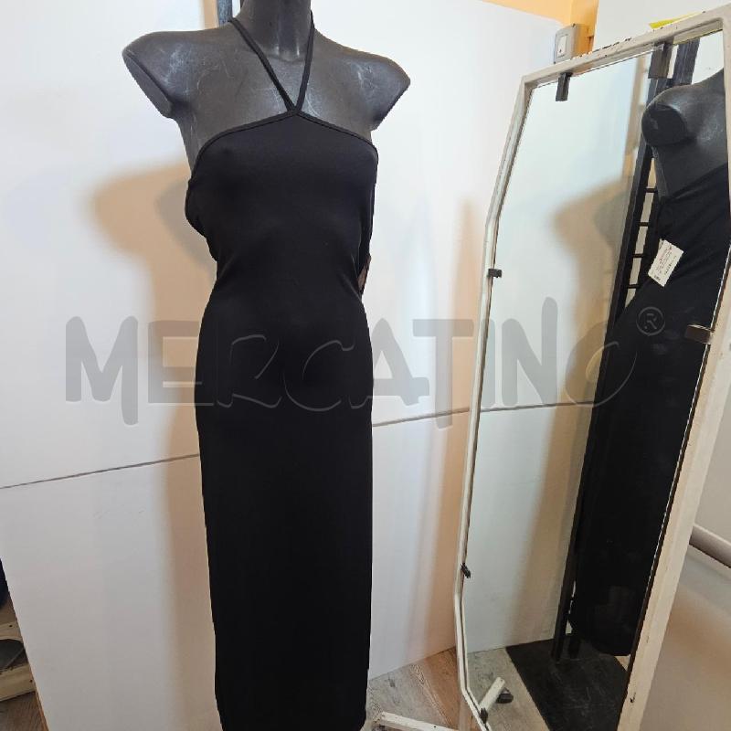 VESTITO DONNA MOTIVI NERO SBRACCIATO LACCETO AL COLLO | Mercatino dell'Usato Burolo 1