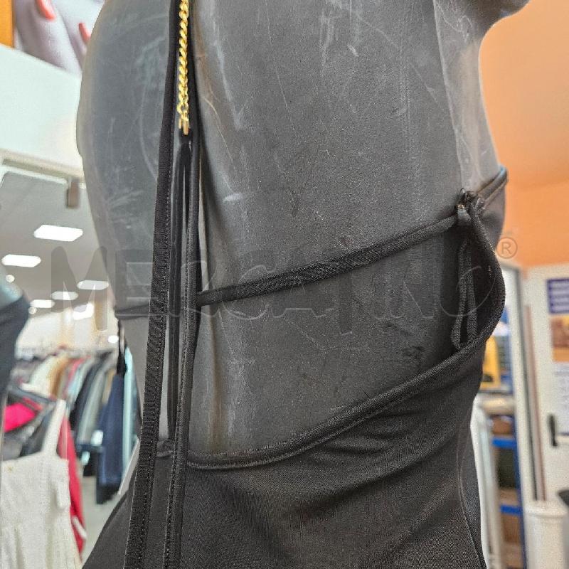 VESTITO DONNA MOTIVI NERO SBRACCIATO LACCETO AL COLLO | Mercatino dell'Usato Burolo 3