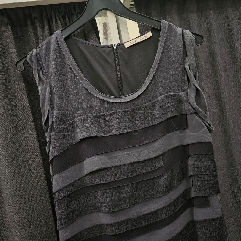 VESTITO DONNA PENNYBLACK GRIGIO CON BALZE SMANICATO | Mercatino dell'Usato Burolo 3