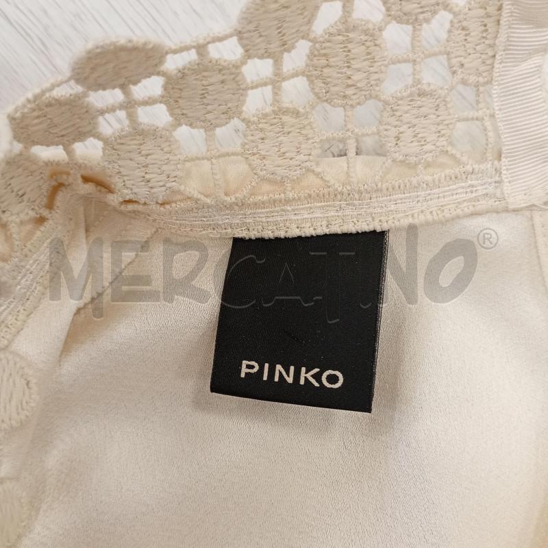 VESTITO DONNA PINKO CREMA SMANICATO/MANICATO | Mercatino dell'Usato Burolo 4