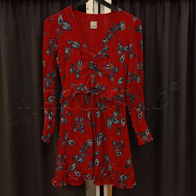 VESTITO DONNA PINKO ROSSO SCOLLO  | Mercatino dell'Usato Burolo 1
