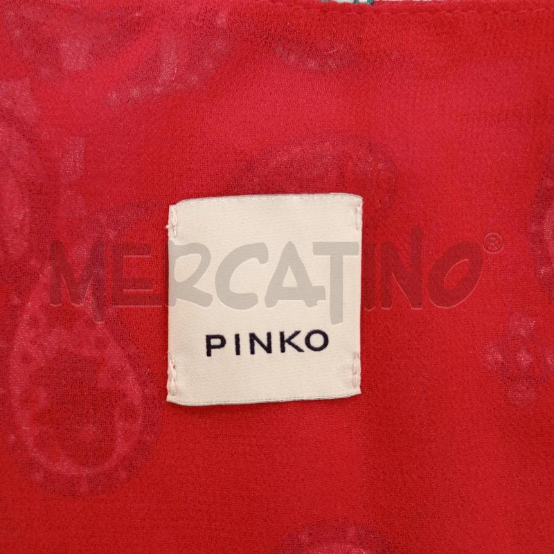VESTITO DONNA PINKO ROSSO SCOLLO  | Mercatino dell'Usato Burolo 4