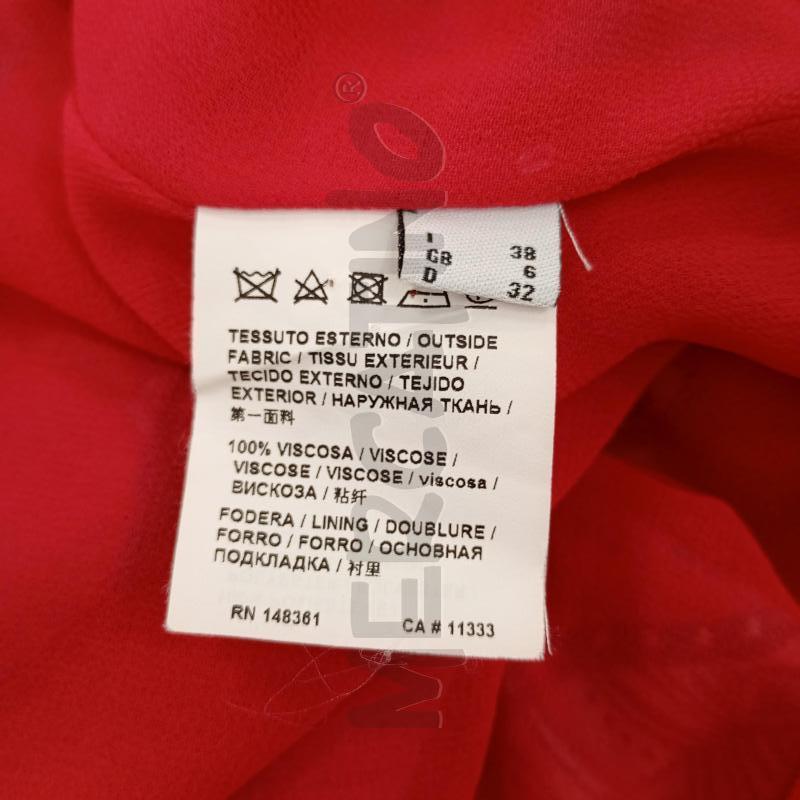 VESTITO DONNA PINKO ROSSO SCOLLO  | Mercatino dell'Usato Burolo 5