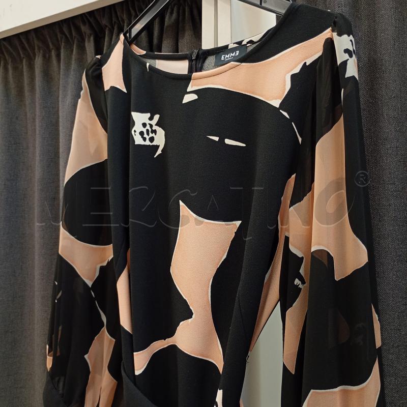 VESTITO DONNA RINASCIMENTO AZZURRO ELETTRICO SMANICATO | Mercatino dell'Usato Burolo 3