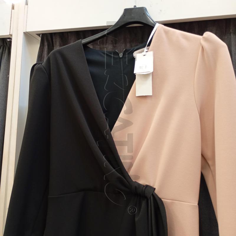 VESTITO DONNA RINASCIMENTO NERO ROSA SCOLLO B  | Mercatino dell'Usato Burolo 3