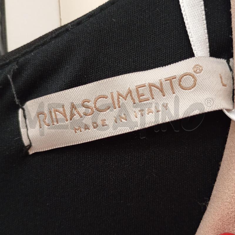 VESTITO DONNA RINASCIMENTO NERO ROSA SCOLLO B  | Mercatino dell'Usato Burolo 4