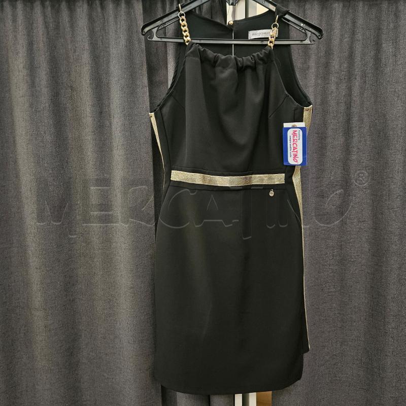 VESTITO DONNA RINASCIMENTO NERO SMANICATO | Mercatino dell'Usato Burolo 1