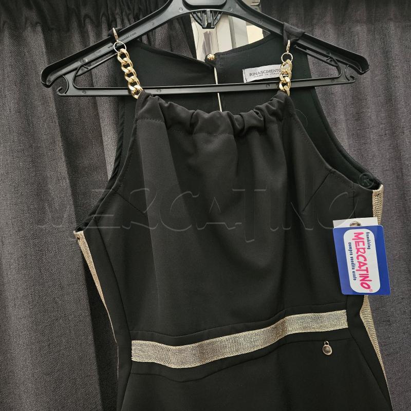 VESTITO DONNA RINASCIMENTO NERO SMANICATO | Mercatino dell'Usato Burolo 3